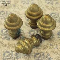 Bronzen gordijn knoppen