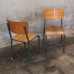 2 stoelen industrieel