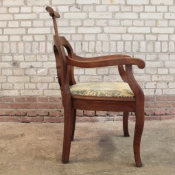 Biedermeier kappersstoel