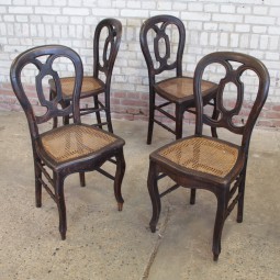4x Biedermeier stoelen