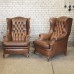 Set leren fauteuils