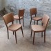 Set vintage eetkamerstoelen