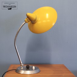 Gele vintage bureaulamp