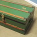 Groene antieke hutkoffer