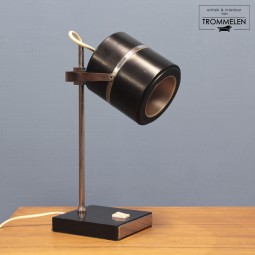 Zwarte vintage bureaulamp