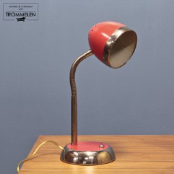Rode vintage bureaulamp