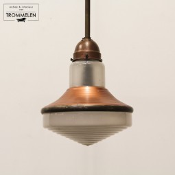 Glazen fabriekslamp