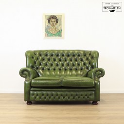 Groene Chesterfield tweezitter