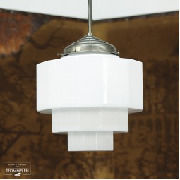 Art-Deco opaline hanglamp