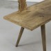 Landelijke houten zitbank