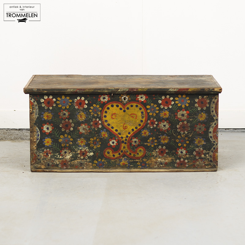 Beschilderde bruidskist Beschilderde bruidskist