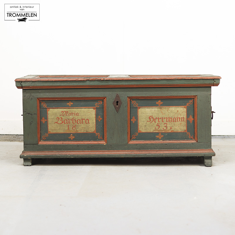 Beschilderde bruidskist 1853 Beschilderde bruidskist 1853