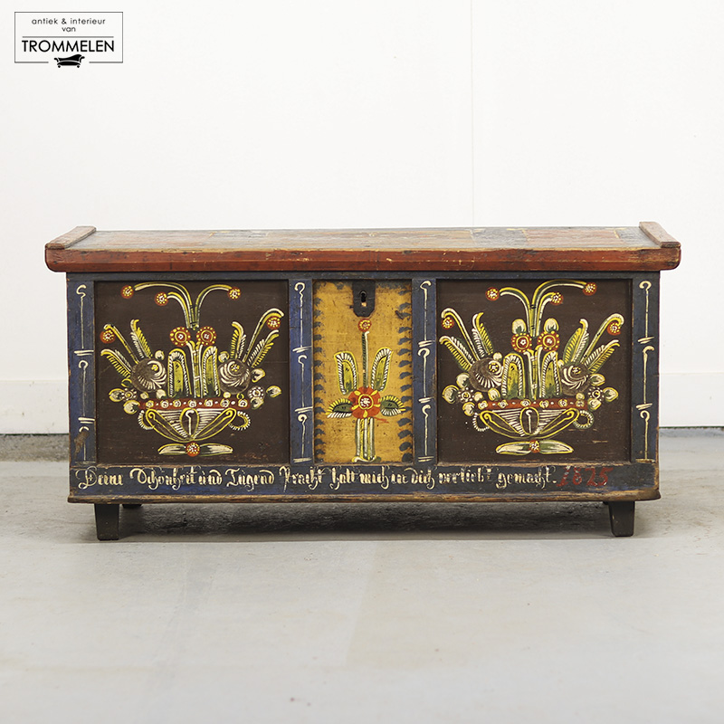 Beschilderde bruidskist 1825 Beschilderde bruidskist 1825