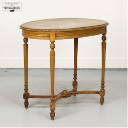 Franse beschilderde bijzettafel Franse beschilderde bijzettafel
