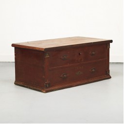 Zweedse volkskunst dekenkist