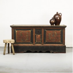 Zeer grote beschilderde bruidskist